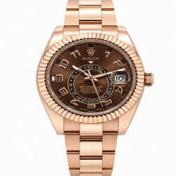 Rolex Sky-Dweller 42MM 326935 18K Everose Gold Choco Dial Watch